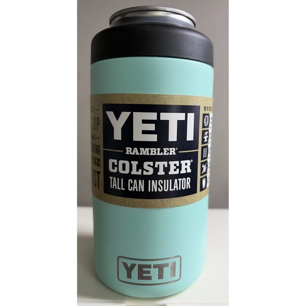 NEW! - YETI Rambler Colster SEAFOAM Tall Can Insulator 16 oz Tall Boy Koozie